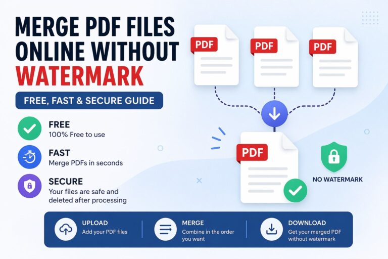 Merge PDF Files Online Without Watermark Free Fast Secure Guide